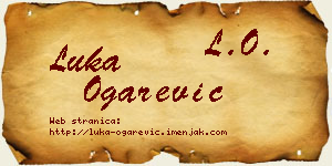 Luka Ogarević vizit kartica